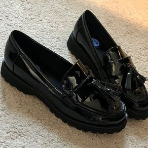 Black Patent Leather Loafers